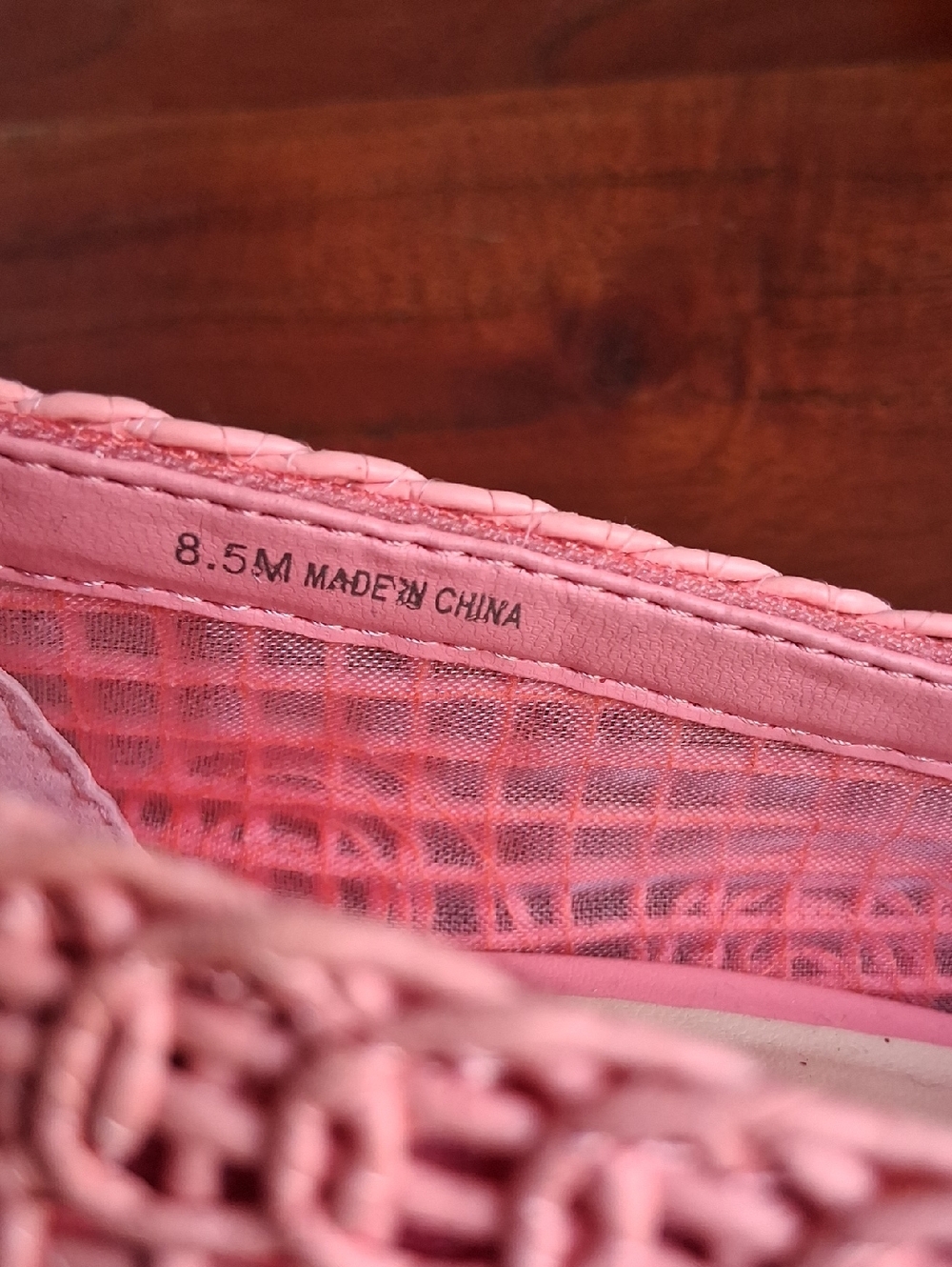 Alex Marie Pink Woven Pointed-Toe Heels with Buckle 8.5 - Picture 7 of 14